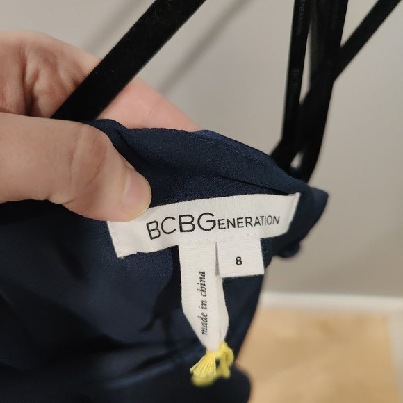 BCBGgeneration One Shoulder Satin Dress Size 8 - Picture 3 of 3